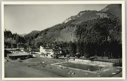 Wildbad Kreuth Wildbad Kreuth Schwimmbad Hotel Post ungelaufen ca. 1955 / Kreuth /Miesbach LKR