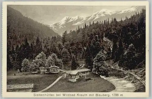 Wildbad Kreuth Siebenhuetten x 1930