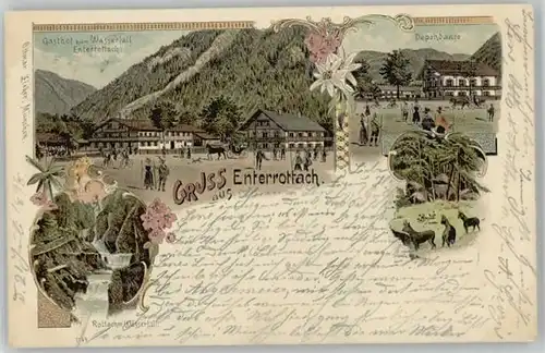 Enterrottach Gasthof zum Wasserfall Dependance x 1898