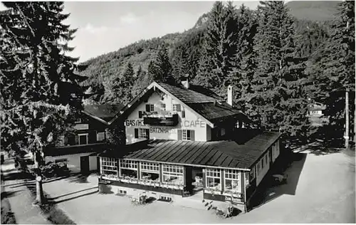 Wildbad Kreuth Wildbad Kreuth Gasthof Cafe zum Batznhaeusl ungelaufen ca. 1955 / Kreuth /Miesbach LKR
