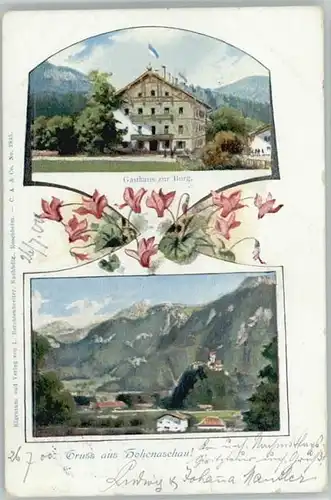Hohenaschau Chiemgau Hohenaschau Chiemgau Gasthaus Burg x 1900 / Aschau i.Chiemgau /Rosenheim LKR