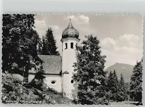 Sachrang Chiemgau Sachrang Chiemgau oelbergkapelle ungelaufen ca. 1955 / Aschau i.Chiemgau /Rosenheim LKR