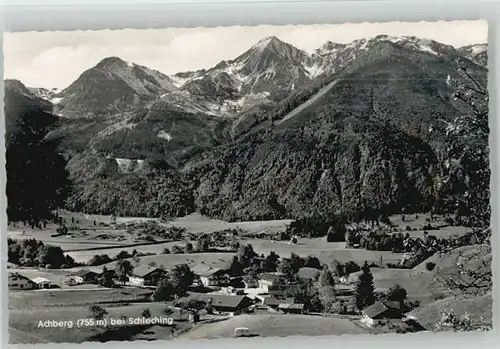 Achberg Traunstein Achberg Traunstein bei Schleching ungelaufen ca. 1955 / Schleching /Traunstein LKR