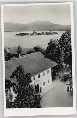 Gstadt Chiemsee Gstadt Chiemsee Gasthaus Jaegerwirt ungelaufen ca. 1955 / Gstadt a.Chiemsee /Rosenheim LKR