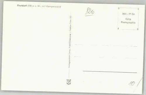 Prutdorf Prutdorf  ungelaufen ca. 1955 / Prien a.Chiemsee /Rosenheim LKR