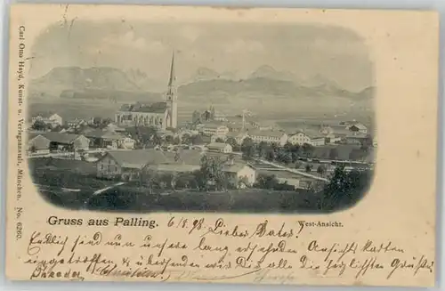 Palling Palling Oberbayern  x 1898 / Palling /Traunstein LKR