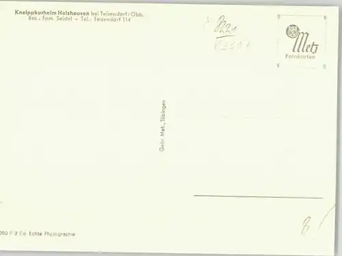 Holzhausen Teisendorf Holzhausen Teisendorf  ungelaufen ca. 1965 / Teisendorf /Berchtesgadener Land LKR