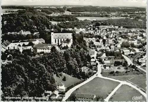 Altenmarkt Alz Altenmarkt Alz Fliegeraufnahme ungelaufen ca. 1965 / Altenmarkt a.d.Alz /Traunstein LKR