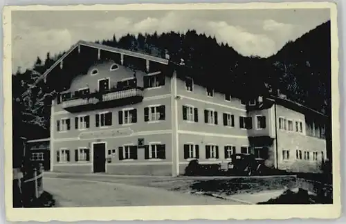 Oberwoessen Oberwoessen Gasthof zur Post x 1937 / Unterwoessen /Traunstein LKR