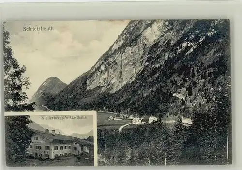 Schneizlreuth Schneizlreuth Gasthaus Niederberger x 1925 / Schneizlreuth /Berchtesgadener Land LKR
