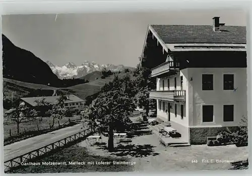 Melleck bei Bad Reichenhall Gasthaus Motzenwirt x 1960
