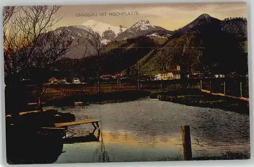 Grassau Chiemgau Grassau  ungelaufen ca. 1910 / Grassau /Traunstein LKR