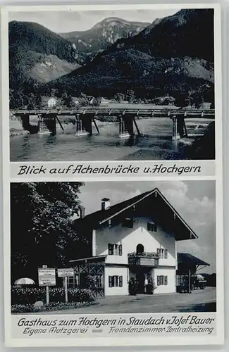 Staudach-Egerndach Staudach-Egerndach Gasthaus zum Hochgern ungelaufen ca. 1955 / Staudach-Egerndach /Traunstein LKR