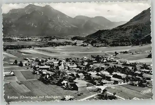 Rottau Chiemgau Rottau Chiemgau Fliegeraufnahme ungelaufen ca. 1955 / Grassau /Traunstein LKR