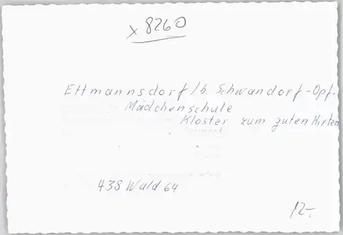 Ettmannsdorf Maedchenschule Kloster zum guten Hirten o 1964