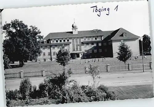 Toeging Inn Toeging Inn Schule  ungelaufen ca. 1965 / Toeging a.Inn /Altoetting LKR