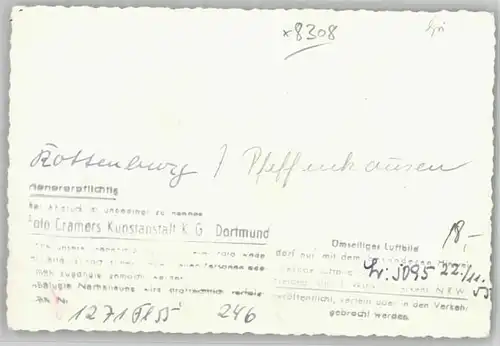 Rottenburg Laaber Rottenburg Laaber Fliegeraufnahme ungelaufen ca. 1955 / Rottenburg a.d.Laaber /Landshut LKR