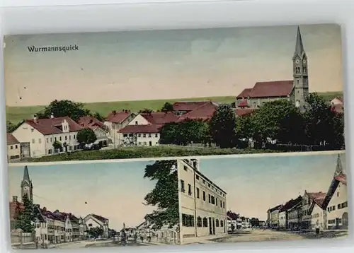 Wurmannsquick Wurmannsquick  ungelaufen ca. 1910 / Wurmannsquick /Rottal-Inn LKR