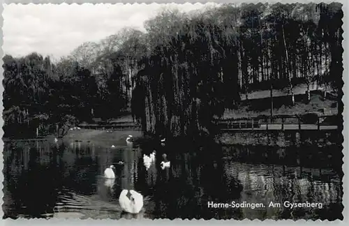 Sodingen Sodingen Gysenberg ungelaufen ca. 1965 / Herne /Herne Stadtkreis