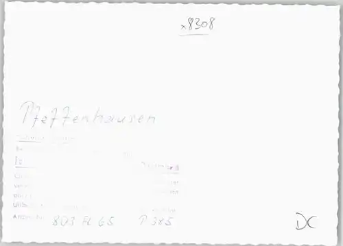 Pfeffenhausen Pfeffenhausen Fliegeraufnahme ungelaufen ca. 1965 / Pfeffenhausen /Landshut LKR