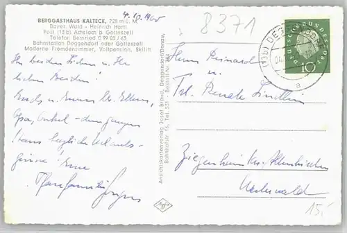wd84457 Kalteck Kalteck  x 1960 Kategorie. Achslach Alte Ansichtskarten