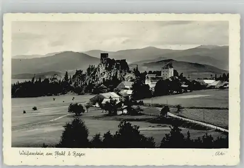 Weissenstein Regen Ruine x 1952