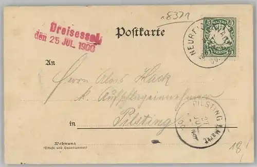 Neureichenau [Stempelabschlag] Dreisessel x 1900