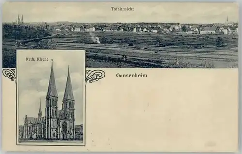 Gonsenheim Gonsenheim  ungelaufen ca. 1910 / Mainz /Mainz Stadtkreis