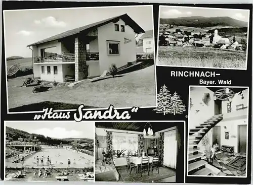 Rinchnach Rinchnach Pension Haus Sandra ungelaufen ca. 1965 / Rinchnach /Regen LKR