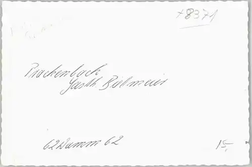 Prackenbach Gasthof Bielmeier o 1962