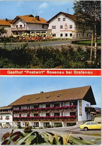 wd85492 Rosenau Grafenau Rosenau Grafenau Gasthof Postwirt Kategorie. Grafenau Alte Ansichtskarten