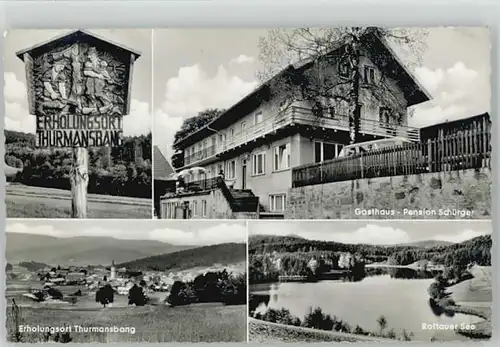 Thurmansbang Rottauer See Gasthaus Schuerger x 1966