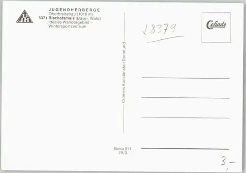Bischofsmais Jugendherberge Oberbreitenau / Bischofsmais /Regen LKR