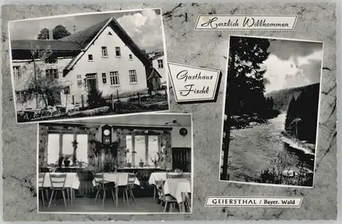 Geiersthal Regen Gasthaus Fischl ungelaufen ca. 1955 / Geiersthal /Regen LKR