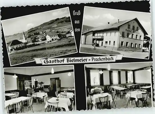 Prackenbach Prackenbach Gasthof Bielmeier ungelaufen ca. 1965 / Prackenbach /Regen LKR