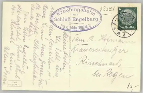 Tittling Schloss Engelburg x 1937