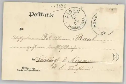 Wegscheid Niederbayern  x 1903