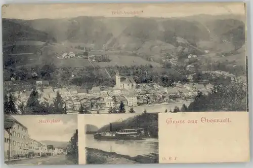 Obernzell Obernzell Marktplatz ungelaufen ca. 1900 / Obernzell /Passau LKR