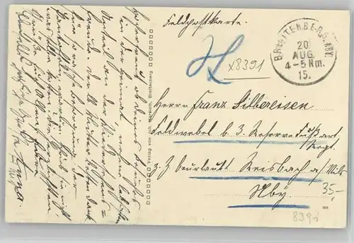 Breitenberg Niederbayern Breitenberg Niederbayern Feldpost x 1915 / Breitenberg /Passau LKR