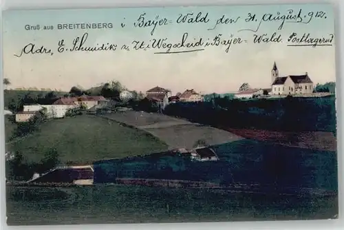 Breitenberg Niederbayern  x 1912