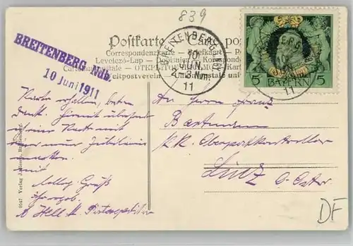 Breitenberg Niederbayern Breitenberg Niederbayern Gasthof Post x 1911 / Breitenberg /Passau LKR