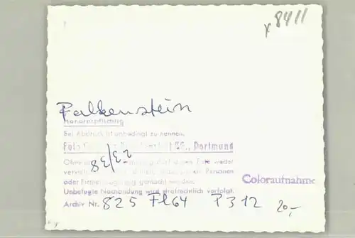 wd88430 Falkenstein Oberpfalz Falkenstein Oberpfalz Fliegeraufnahme o 1964 Kategorie. Falkenstein Alte Ansichtskarten