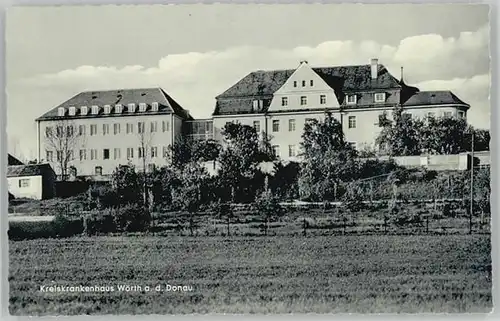 Woerth Donau Woerth Donau Krankenhaus ungelaufen ca. 1955 / Woerth a.d.Donau /Regensburg LKR
