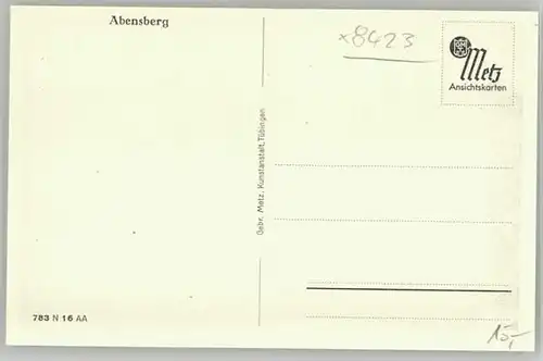 Abensberg Abensberg  ungelaufen ca. 1955 / Abensberg /Kelheim LKR