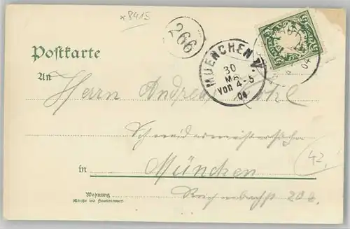Marienthal Regenstauf  x 1904