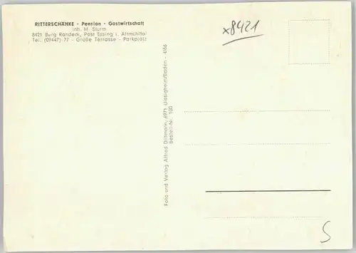 wd89414 Essing Essing Ritterschaenke Burg Randeck Kategorie. Essing Alte Ansichtskarten