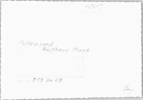 Pollenried Rasthaus Plank o 1963
