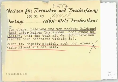 Teublitz Fliegeraufnahme o 1967