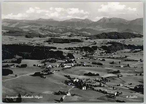 Lengersau Roethenbach Allgaeu Fliegeraufnahme *