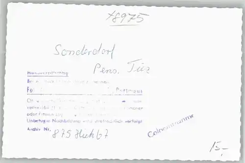 Sonderdorf Pension Tiez *